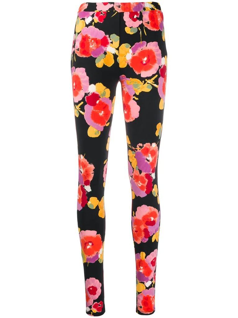 Voisin floral-print leggings