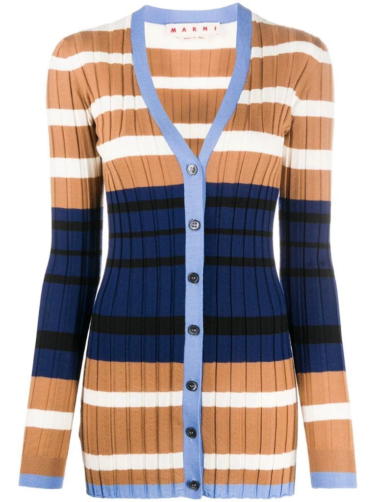 striped cardigan