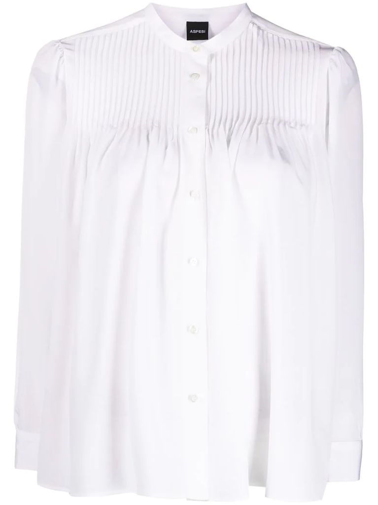 pleat detail shirt