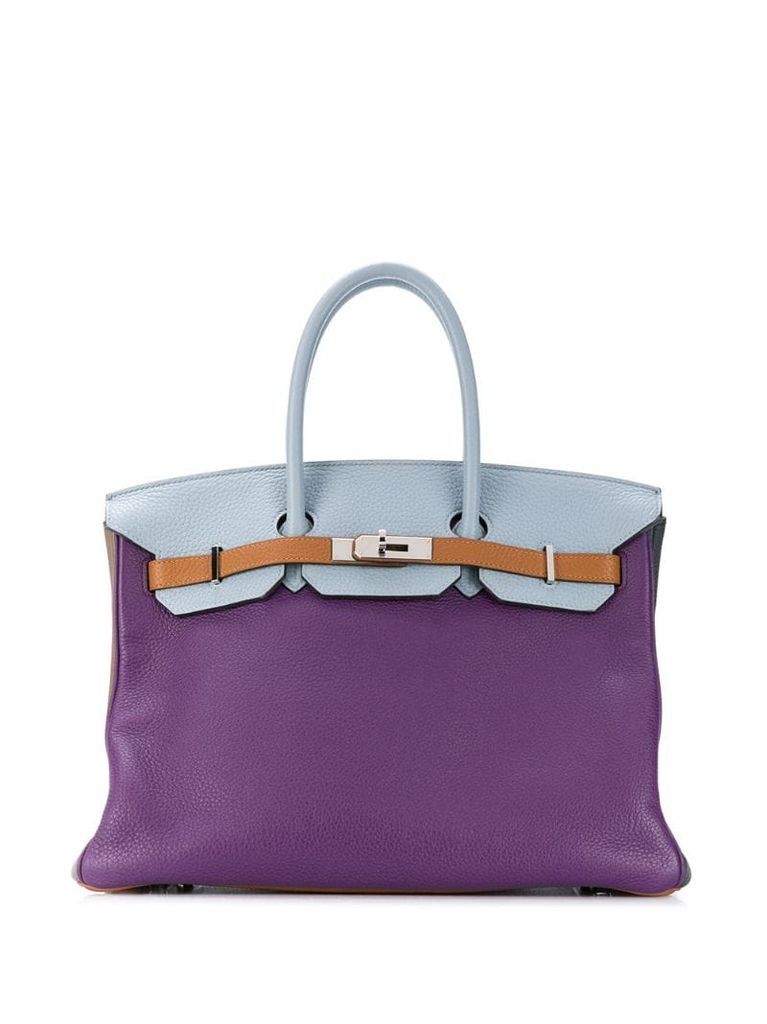 2011 pre-owned limited edition Harlequin Birkin 35 tote bag
