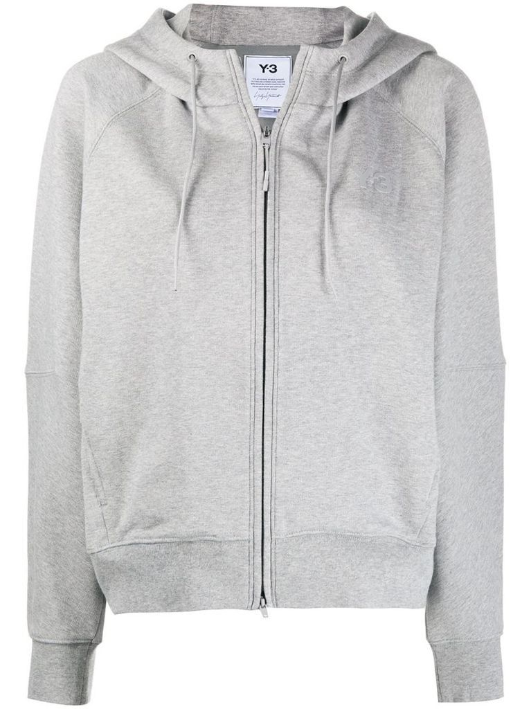 plain zip-up hoodie