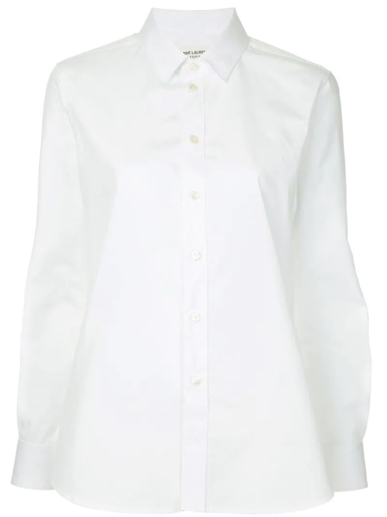 pointed collar shirt