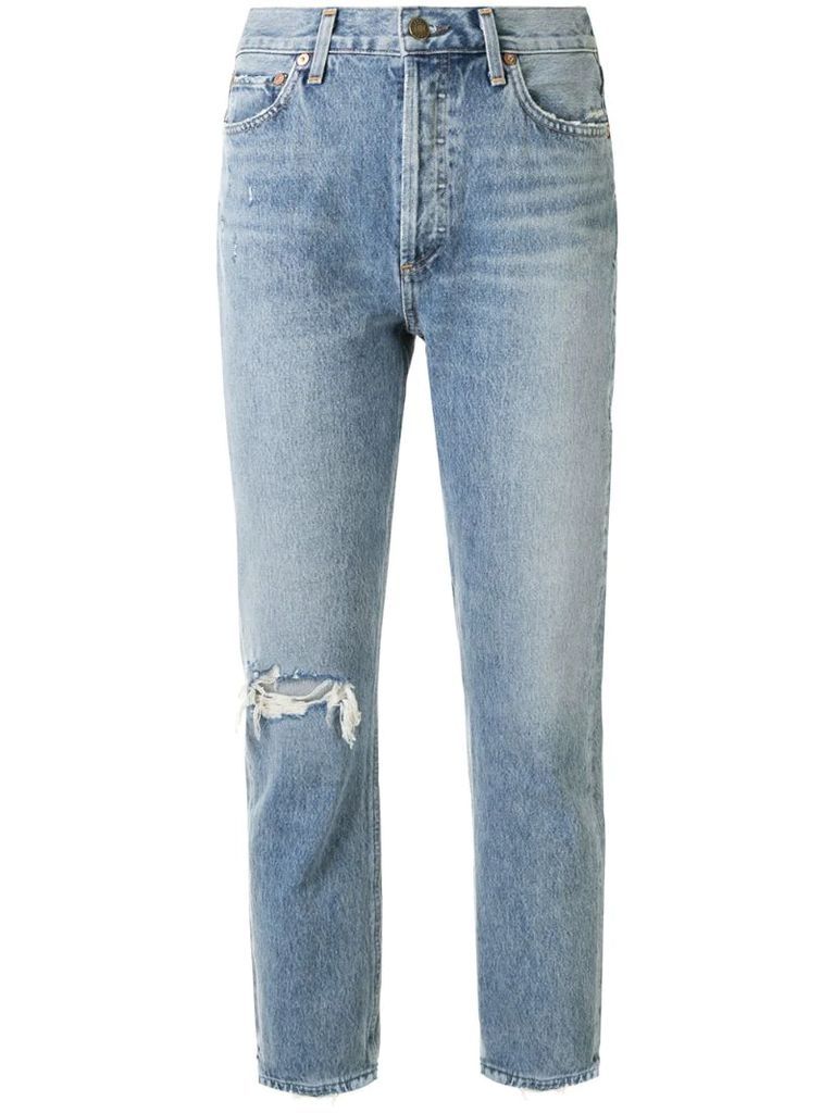 Riley high-rise cropped jeans