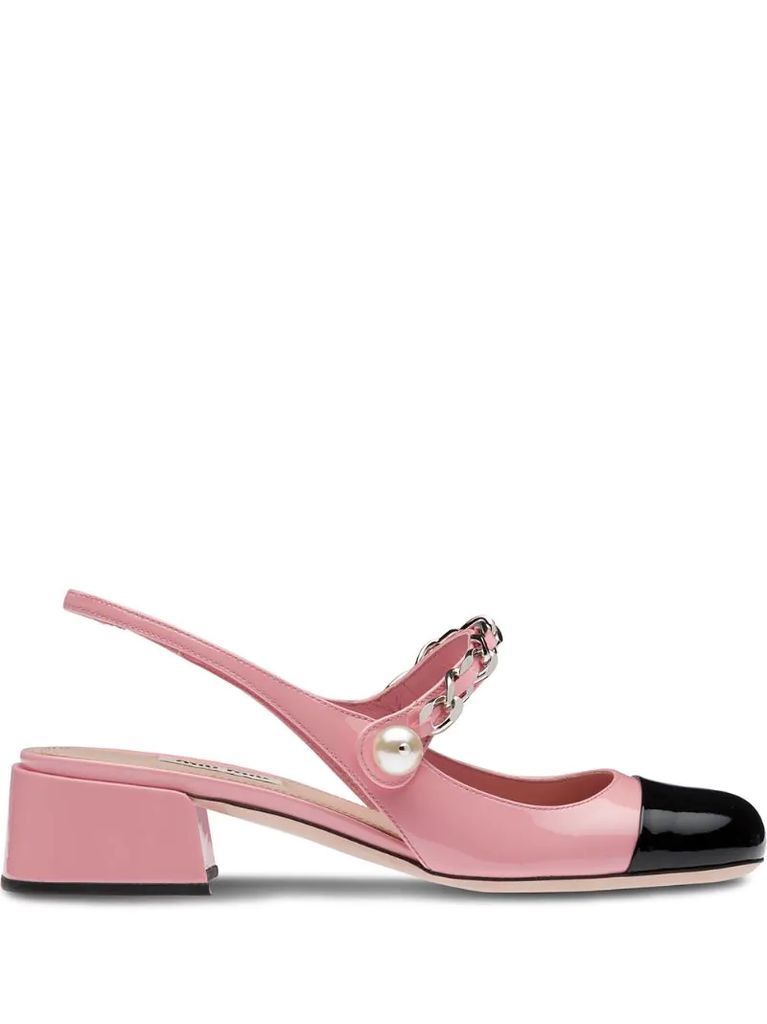 slingback ballerina pumps