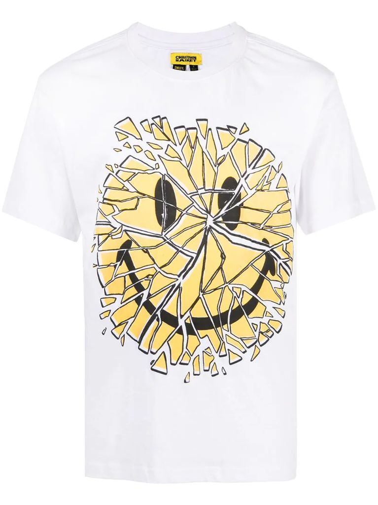 Glass Smiley cotton T-shirt