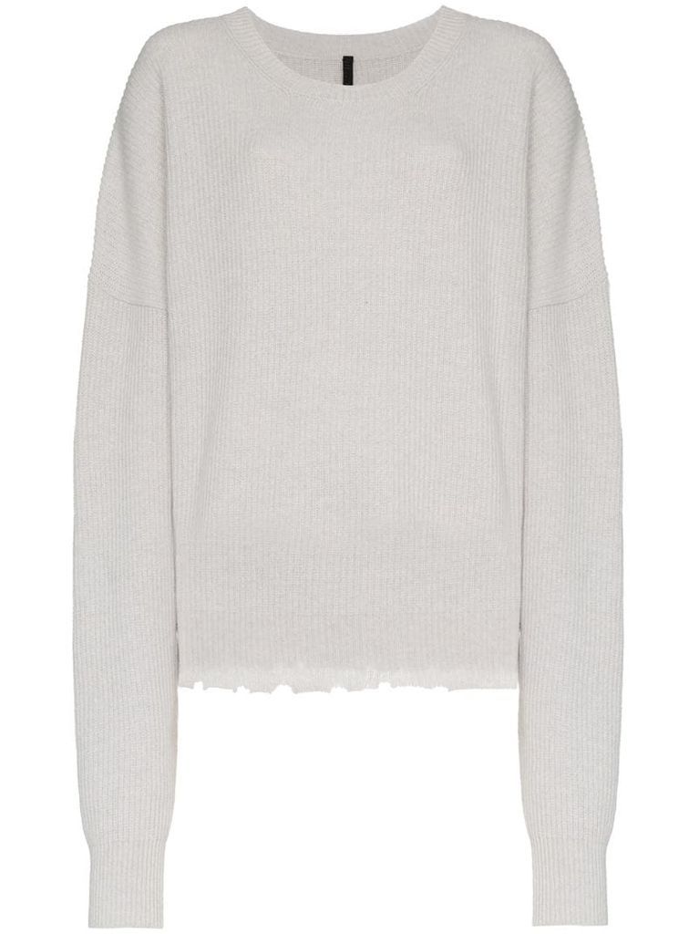 long sleeve wool blend sweater