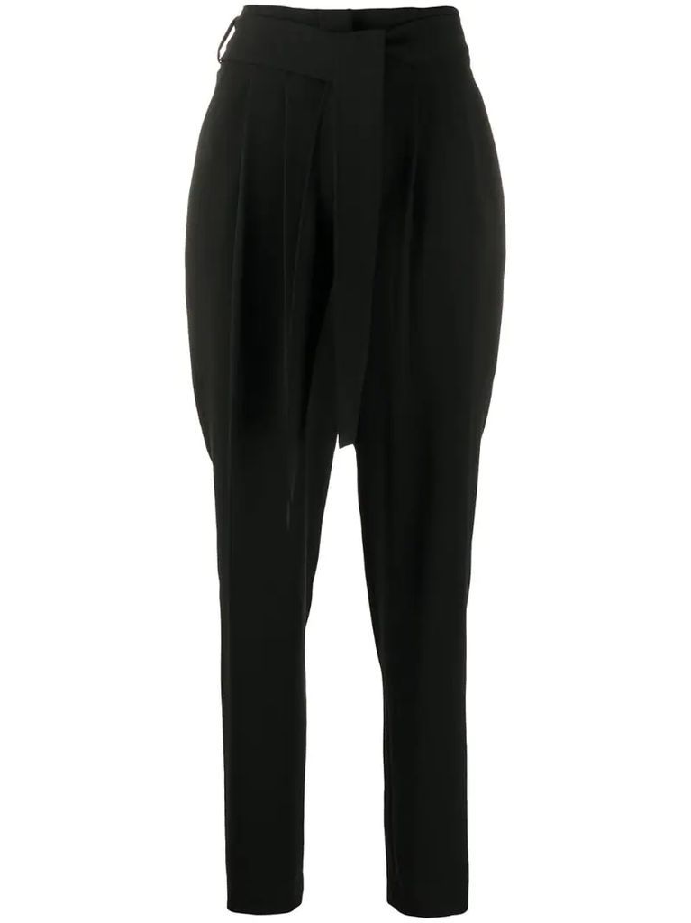 Pirate high-rise pleated trousers