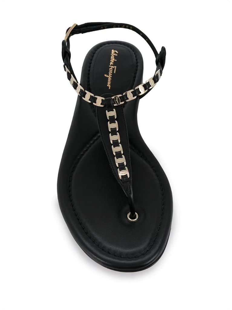 Vara chain thong sandals