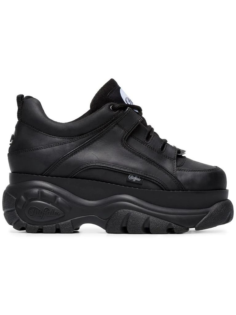 Black 1339 platform sneakers