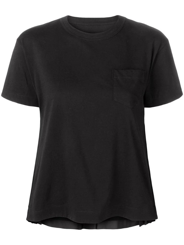 pleated sides T-shirt