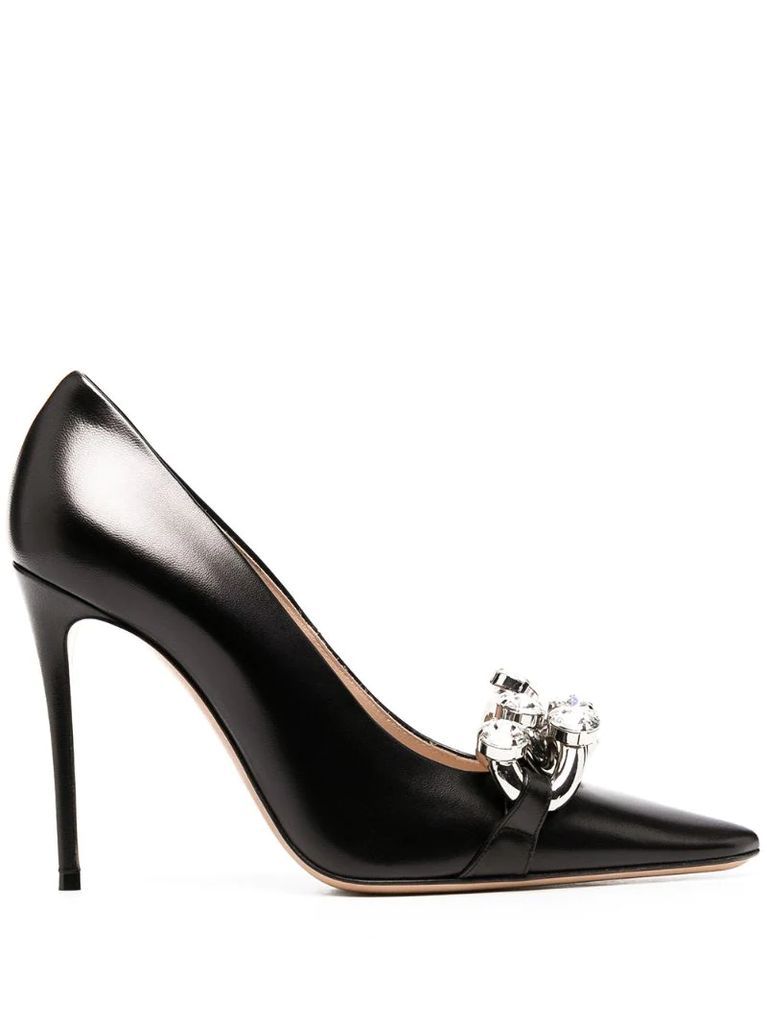C-Chain 105mm leather pumps