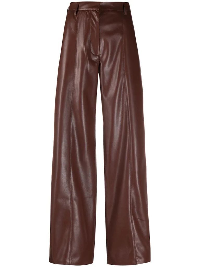 Cleo faux leather trousers