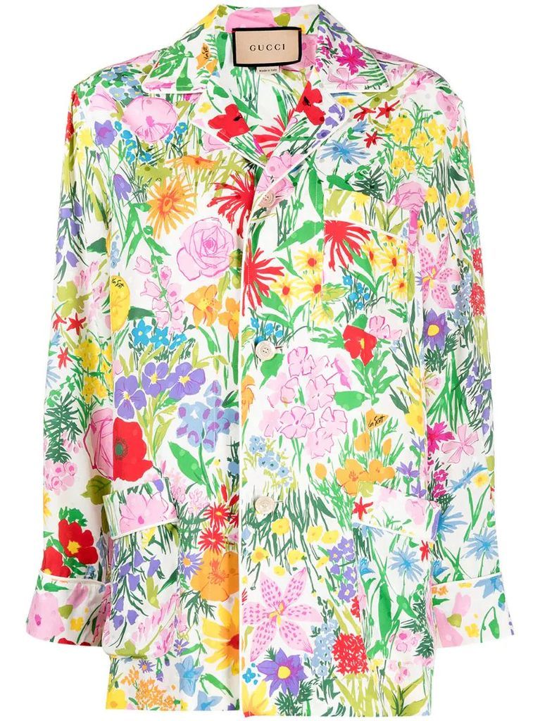 x Ken Scott floral-print shirt