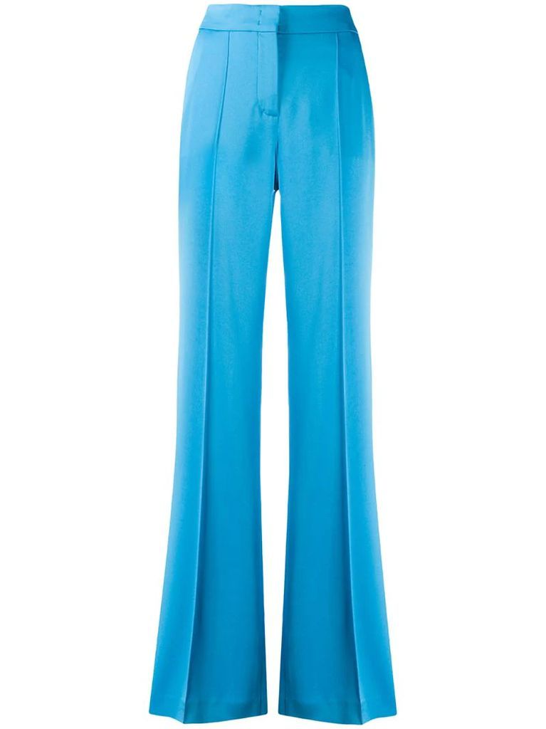 flared suit trousers