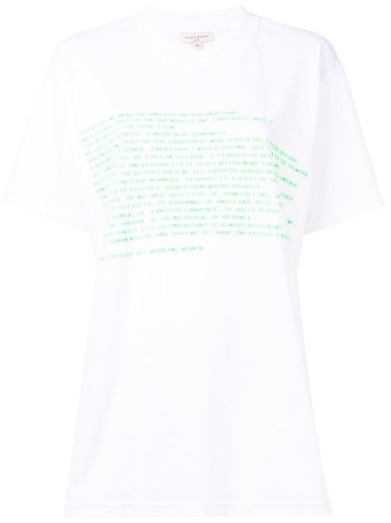 oversized printed T-shirt