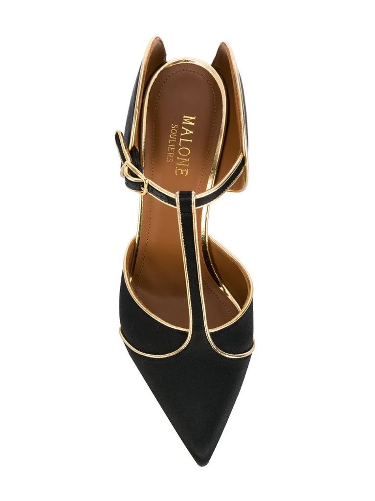 pointed heeled mules