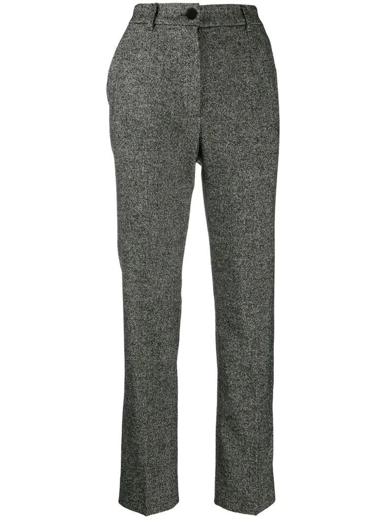 tailored tweed trousers