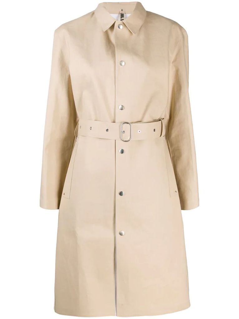 x Mackintosh belted trench coat