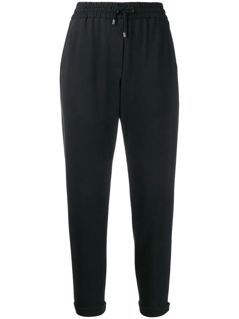 drawstring track trousers