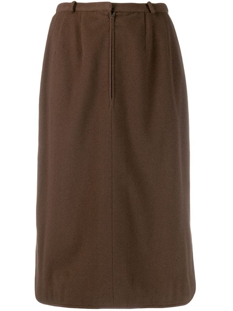 front zip skirt