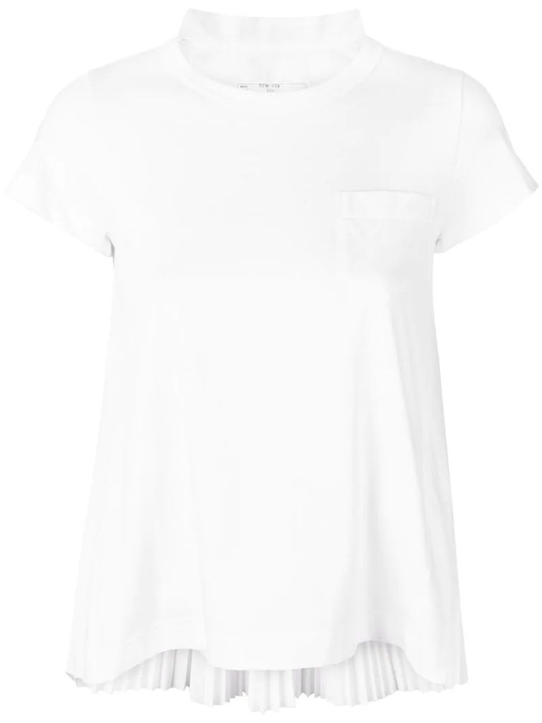 pleated back T-shirt