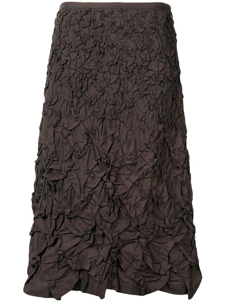 1990's textured A-line skirt