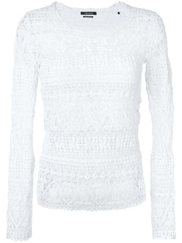 knitted lace blouse