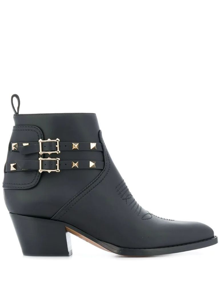 Rockstud 50mm ankle boots