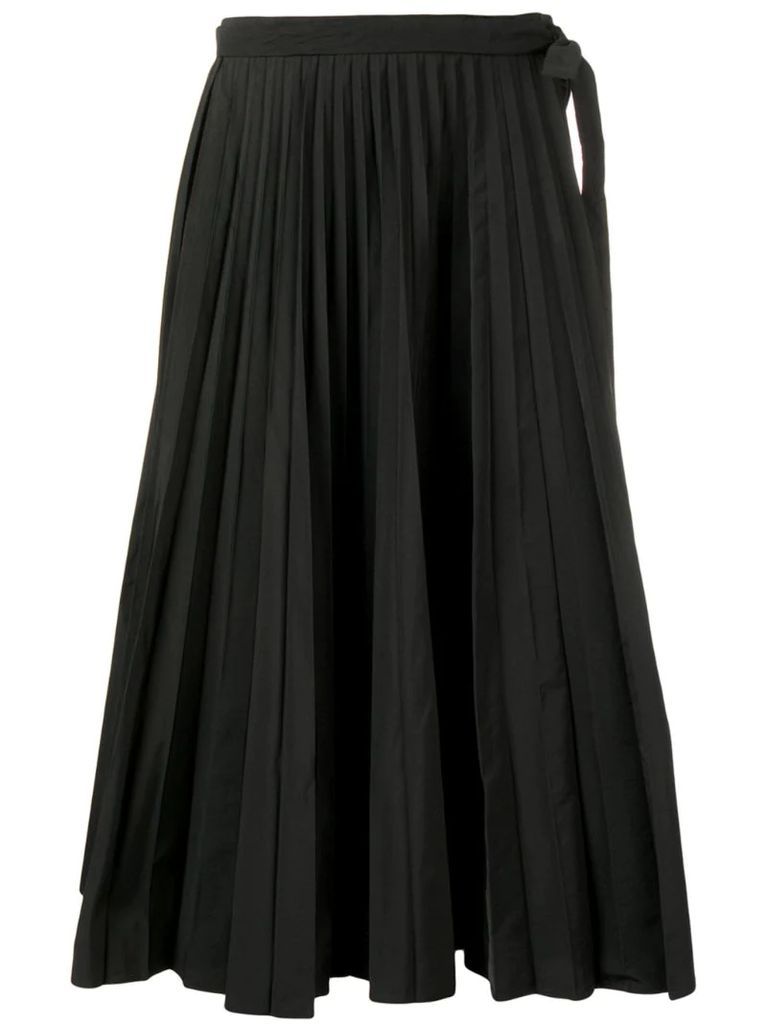 midi pleated skirt