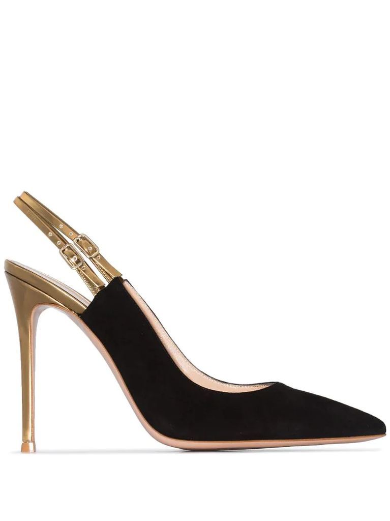 115mm pointed slingback pumps