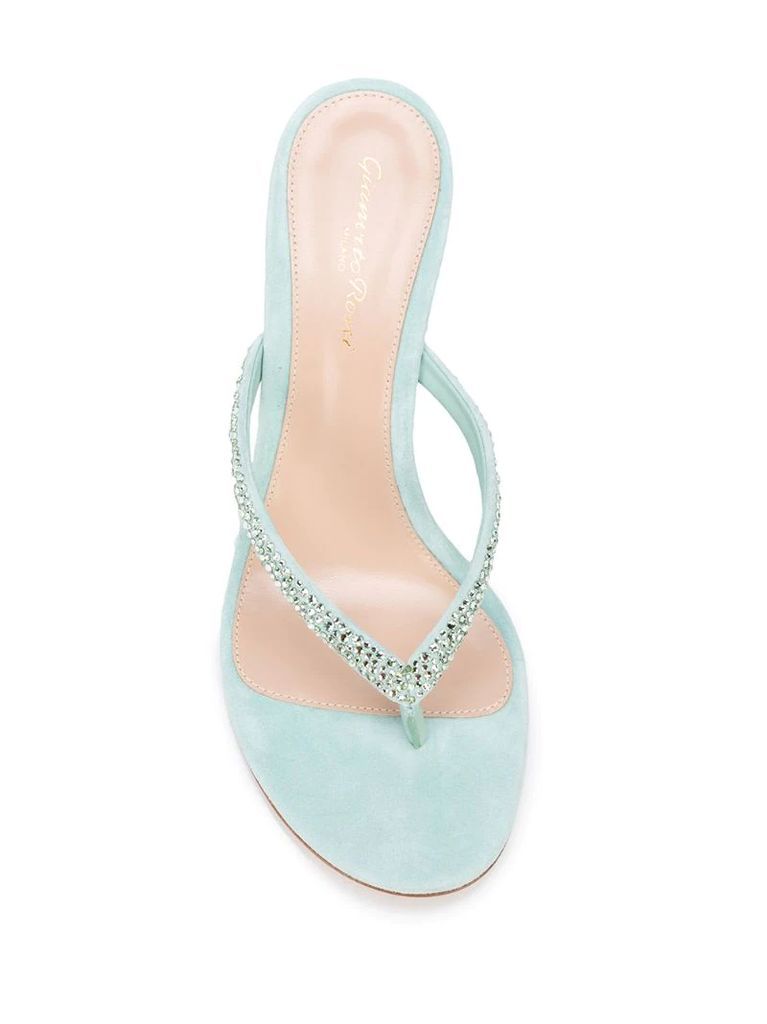 embellished-strap sandals