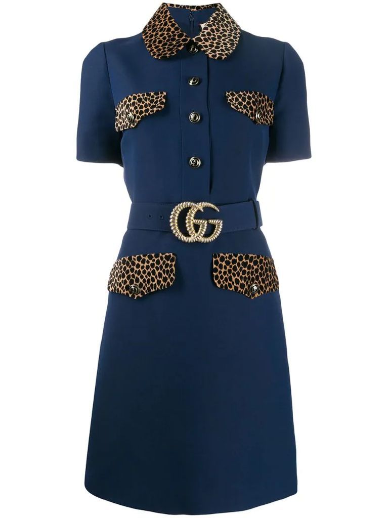 GG belt short dress