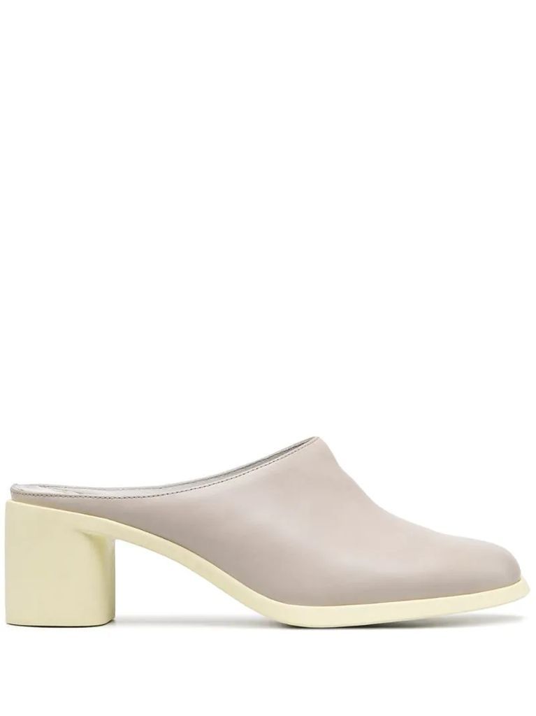 Meda leather mules