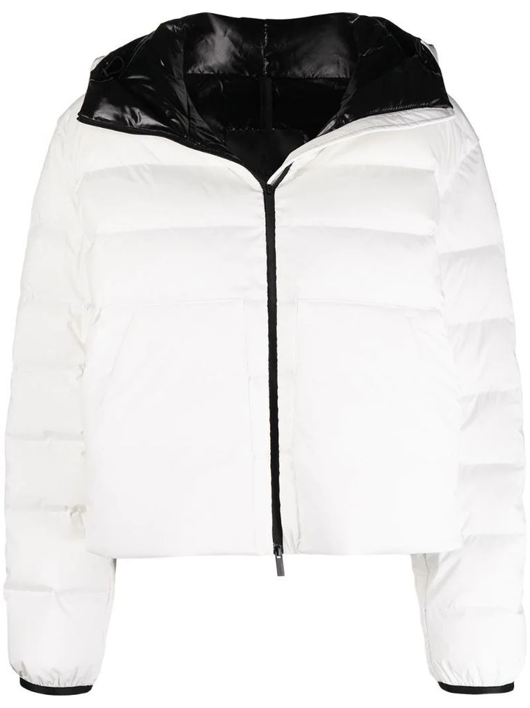 cropped quilted puffer jacket