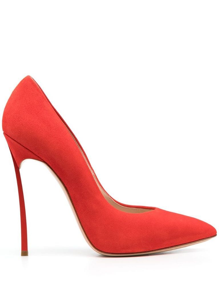 pointed sculpted heel pumps