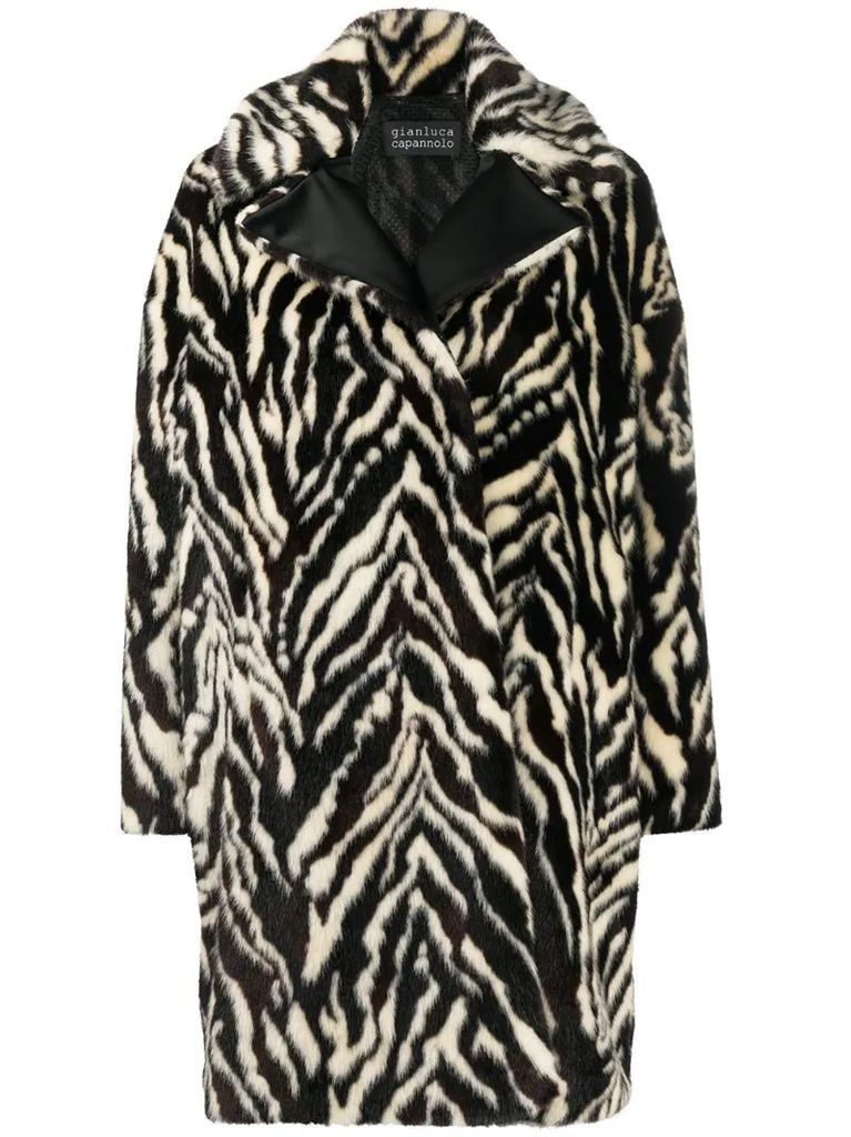 zebra print coat