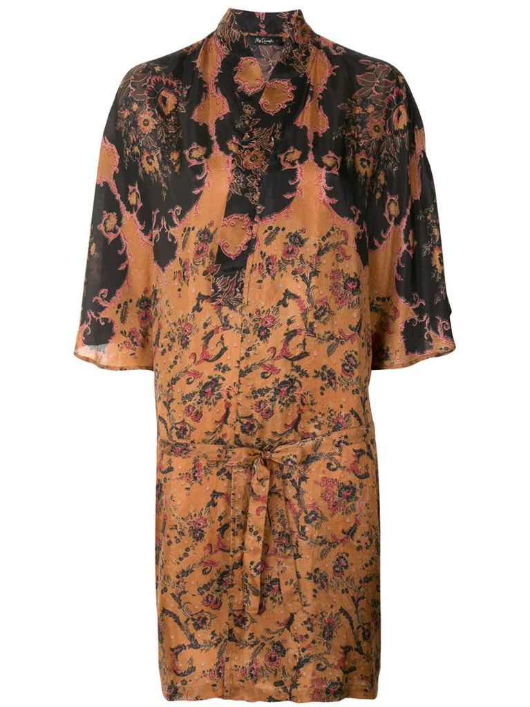 Mojave floral-print silk dress