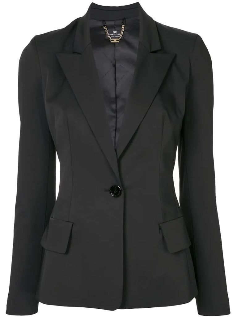 peaked lapels tailored blazer