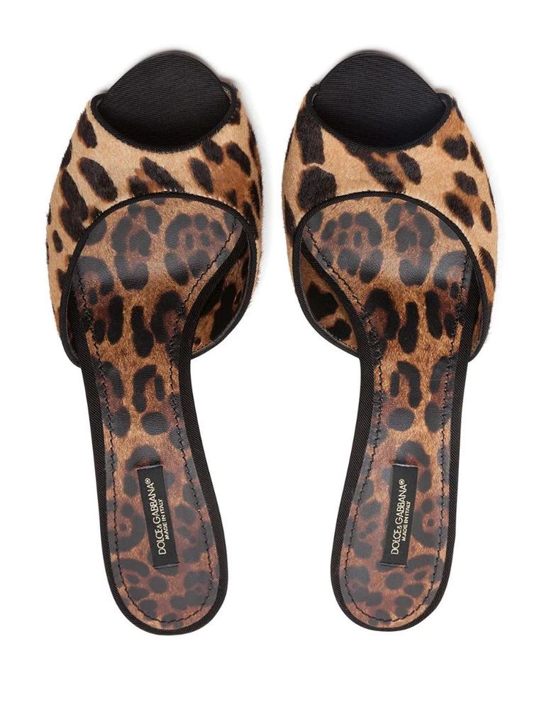 leopard-print sandals