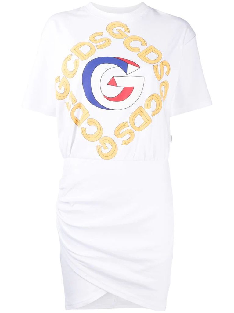 logo-printed T-shirt dress