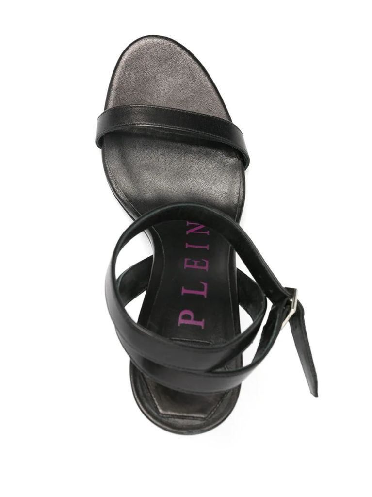 embellished-motif heeled sandals