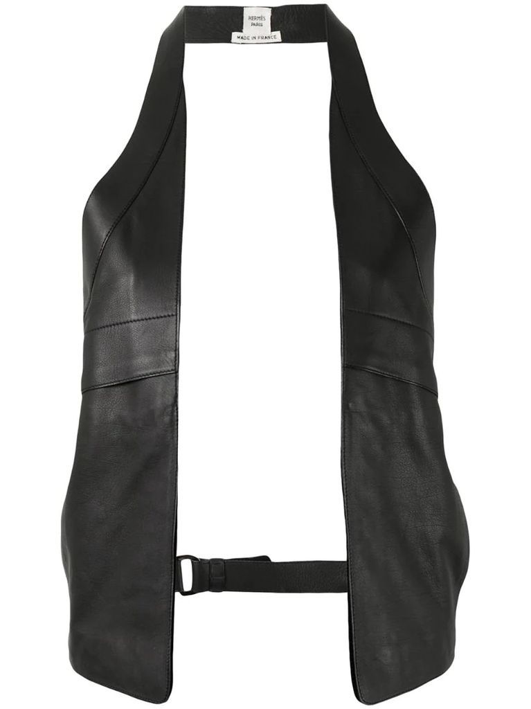 pre-owned leather vest
