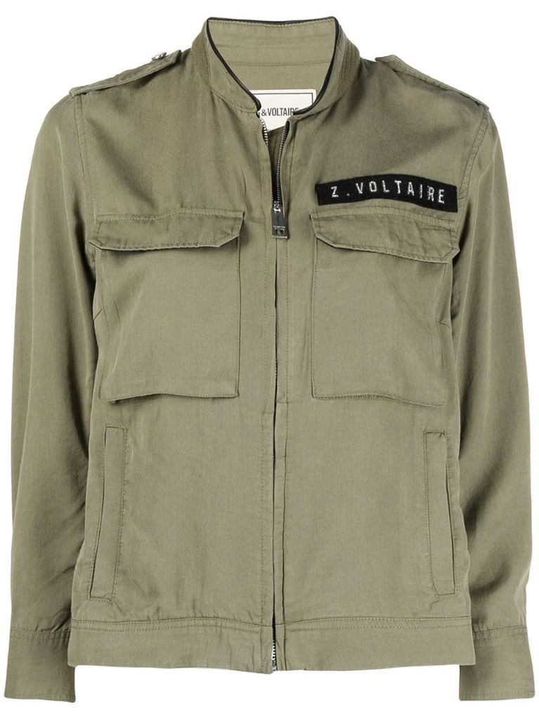 Kavy logo patch jacket