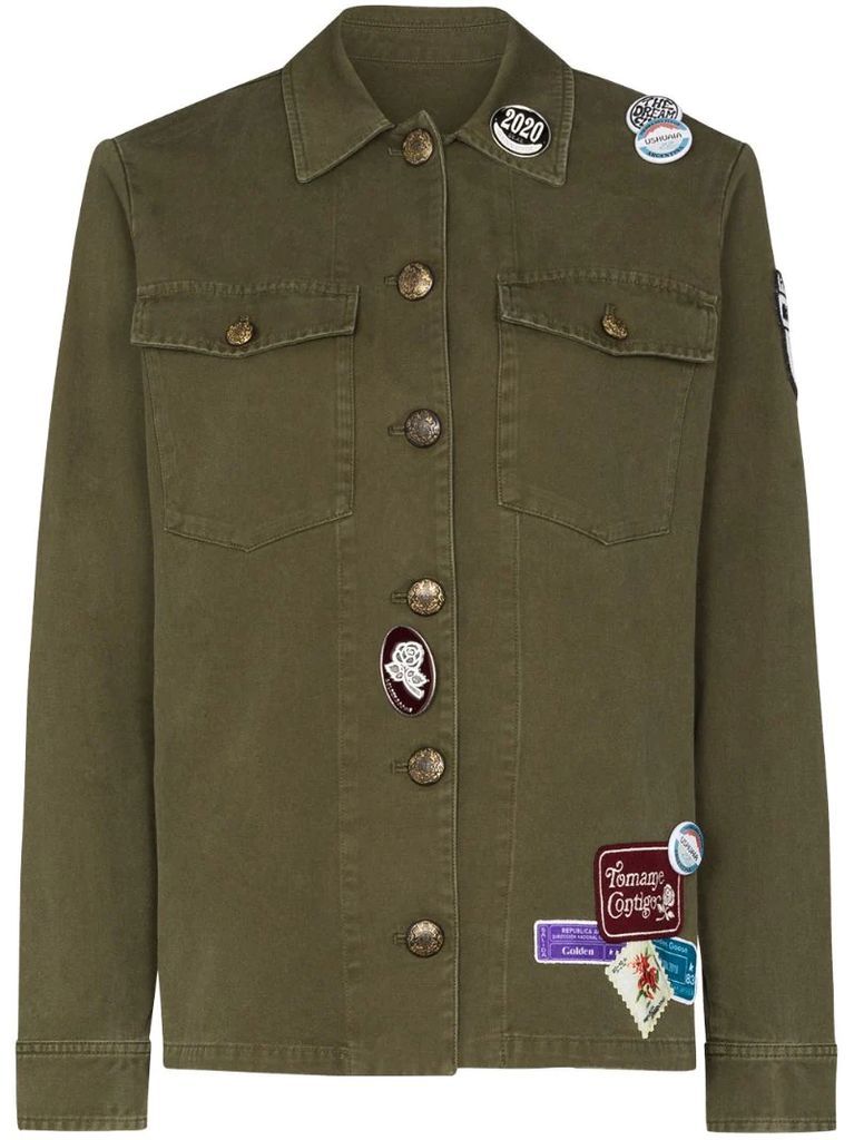 Angiolina patch badge army jacket