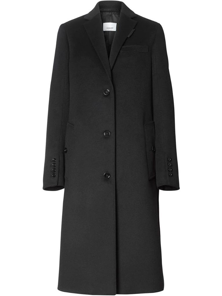 tailored single-breasted coat