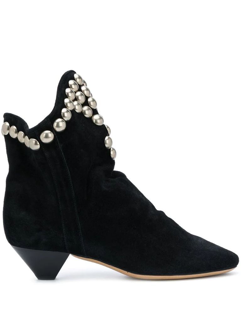 Doey faux pearl-embellished ankle boots