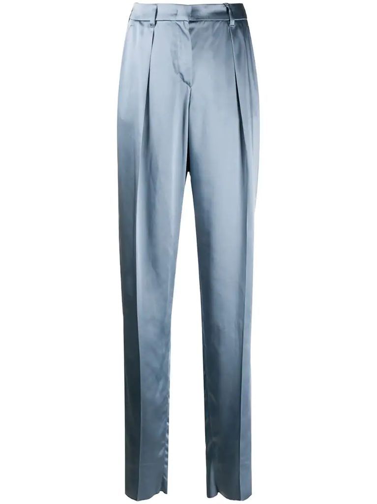 pleat detail trousers