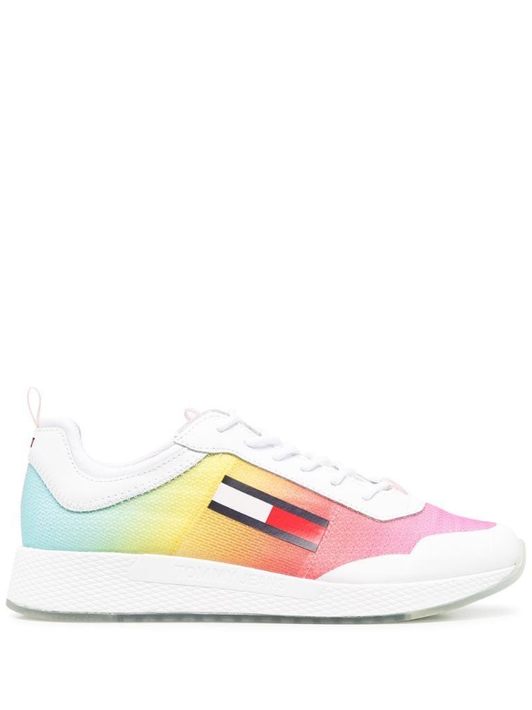 logo gradient-effect sneakers