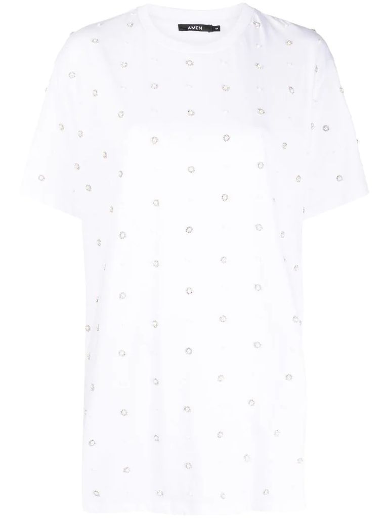 pearl accent T-shirt