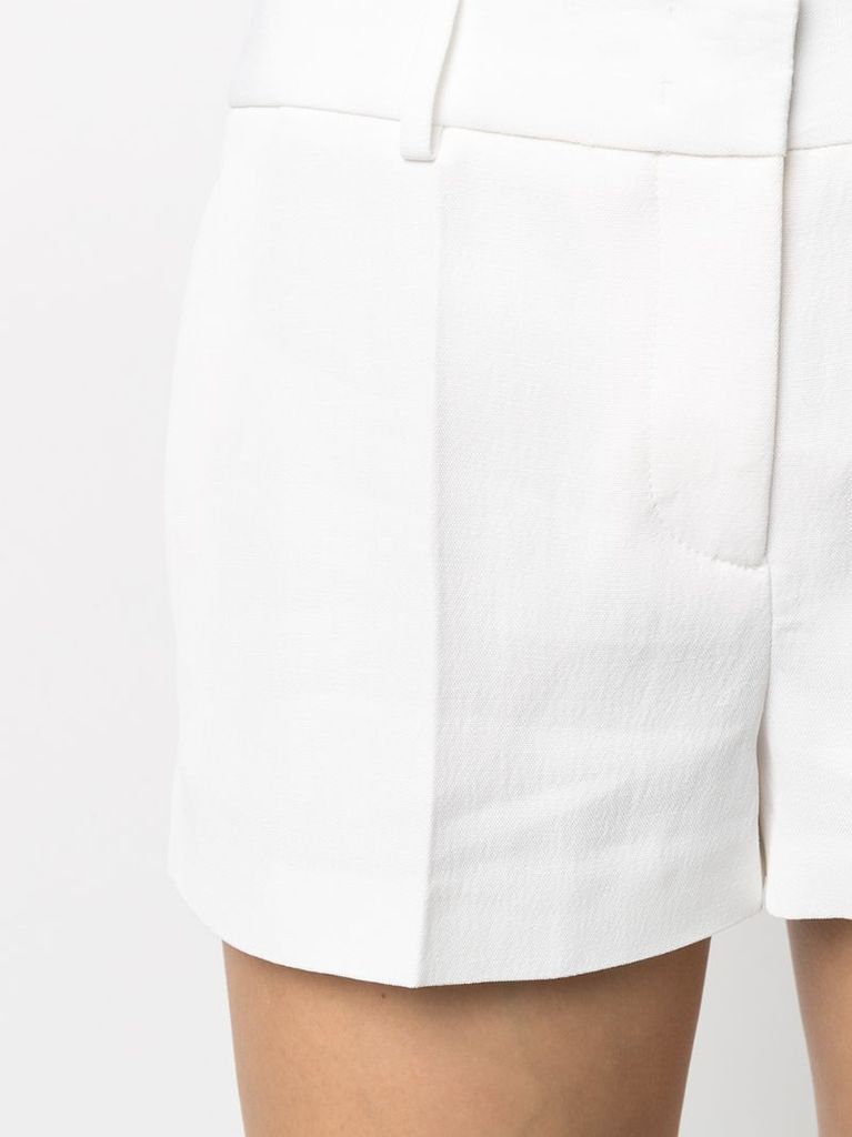 high rise tailored shorts